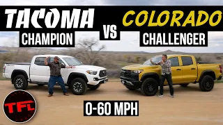 Will the All-new 2023 Chevy Colorado Dethrone the Toyota Tacoma? 0-60 MPH Comparison!