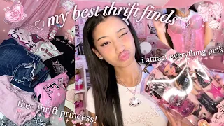 my best thrift finds ever + try on ♡ pink & girly!
