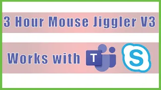 3 Hours Mouse Jiggler Version 3 - Keep  MS Teams GREEN ACTIVE - Keep Computer Awake