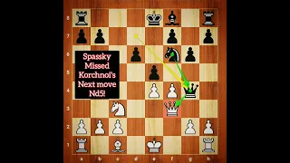 World Champion Boris Spassky losing in 13 moves against Viktor Korchnoi 🔥🔥