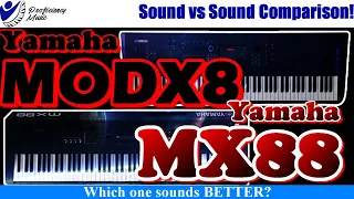 Yamaha MODX vs Yamaha MX88: Is TWICE as MUCH TWICE as GOOD? Sound vs Sound COMPARISON!