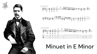 Arcas, Julián - Minuet in E Minor (Digital Score + TAB)