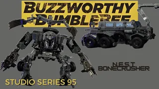 TRANSFORMERS STUDIO SERIES 95 BUZZWORTHY BUMBLEBEE N.E.S.T BONECRUSHER