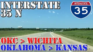 I-35 North - Oklahoma City OK to Wichita Kansas - 4K Highway Drive