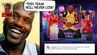 I USED SHAQ'S UNBEATABLE TEAM......