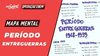 Período Entreguerras - História | Mapas Mentais ENEM |  Me Salva!