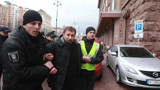 Поліція затримала мітингувальника під КМДА