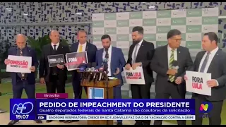 Pedido de impeachment: quatro deputados federais de Santa Catarina são coautores da solicitação