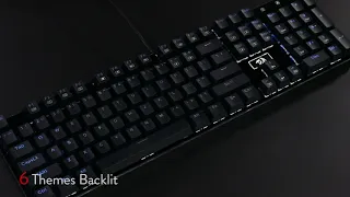 Redragon K556 RGB LED Backlit Wired Mechanical Gaming Keyboard, Aluminum Base, 104 Standard Keys