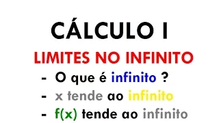 Cálculo 1 - Introdução aos Limites no Infinito - LIMITES TENDENDO AO INFINITO (aula 09)