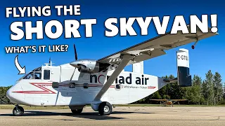 Flying the STRANGEST-LOOKING PLANE EVER? Short Skyvan in Innisfail, Alberta (4K)