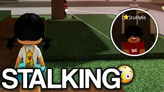 STALKING People With STAR in ROBLOX Da Hood! 😳 (Funny)