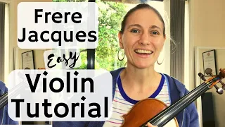 Frere Jacques Violin Tutorial, Frere Jacques D Major Violin