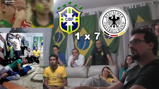 Brasil 1 x 7 Alemanha - reação da galera - "melhores" momentos