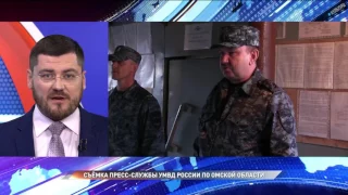 Омских полицейских на Северном Кавказе навестил начальник УМВД России по Омской области