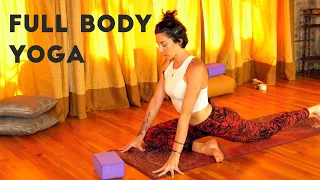 Full Body Yoga - 30 min Hip Opening, Back Strengthening, Total Body Flexibility Flow