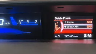 How to delete one or all Bluetooth paring phones from 2013 Honda Civic DIY.