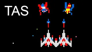 [TAS] Galaga Arcade 160.9% hit-miss ratio (Double ship) (31 stages)