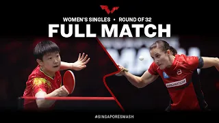 FULL MATCH | SUN Yingsha vs Sabine WINTER | WS R32 | #SingaporeSmash 2023