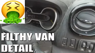 DISGUSTINGLY FILTHY WORK VAN GETS CLEANED! #vauxhall #dirty   #headofyoutube