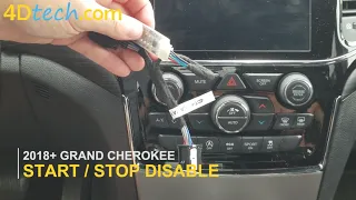 Jeep Grand Cherokee DISABLE Auto Start/Stop Feature - Turn ON and OFF permanently! [2018-2021]