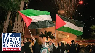 Anti-Israel protesters applaud Iranian attack