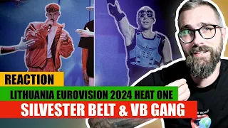 Silvester Belt "Luktelk" & VB Gang "Kaboom" Reaction | Eurovision 2024 Lithuania