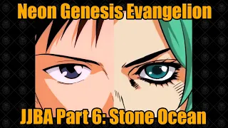 Neon Genesis Evangelion Opening & Stone Ocean Fan-made Opening: Comparison & References