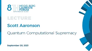 Lecture Computer Science: Scott Aaronson | September 20