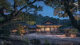 The sound of nature in the quiet hanok, the sound of rain ASMR