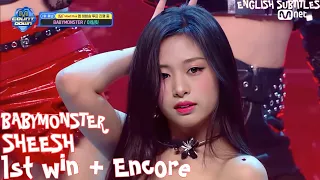 BABYMONSTER - ‘SHEESH’ MNET M COUNTDOWN 1ST WIN