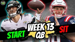 Fantasy Football 2022 Quarterback Week 13 Must Start and Sits