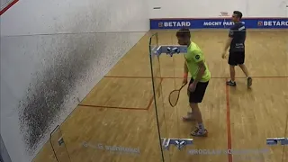 SQUASH. 3x corkscrew boast in a row! | Daniel Poleshchuk