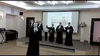 Выступление ансамбля "Радуга" детской воскресной школы.