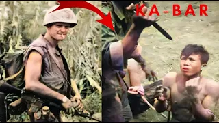 He killed the NVA with his KA-BAR knife | Hand to hand fighting with US Marines in Vietnam 1968
