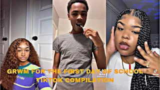 GRWM for the first day of school- Tiktok compilation