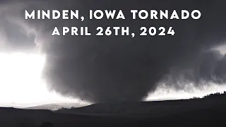 Minden Iowa Tornado Entire Sequence | April 26th 2024
