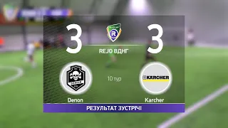 Обзор матча Denon 3-3 Karcher  Турнир по мини футболу в Киеве