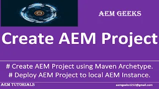 AEM Dev #1 | Create AEM Project using Maven Archetype
