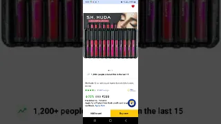 huda lipstick 12 pice for 299rs #flipkart #lipstick #trending #viral #viralvideo #video #viralshorts