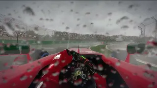 FERNANDO ALONSO || Frearri OnBoard Cam("Heavy Rain") || F1 2013