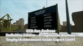 GTA San Andreas Definitive Edition - A Legitimate Business Export List#1 Trophy/Achievement Guide