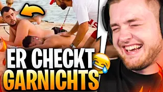 😂🌊IRATSCH als LIFEGUARD! REAKTION  | Trymacs Stream Highlights