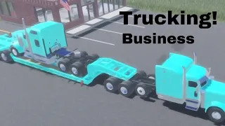 Delivering a TRUCK in American mudding plains(Roblox)