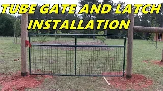 Tube gate and latch installation - Garden and Orchard gate installation