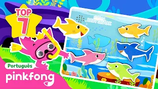 🦈 Maratona de esconde-esconde com família |+Completo | Pinkfong, Bebê Tubarão! Canções para Crianças