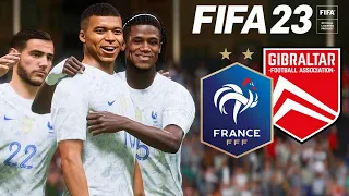 FIFA 23 FRANCE vs GIBRALTAR // Les Bleus en Tour du Monde