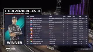 F1 2021 -100% Race - Jeddah - 110% AI - Last to First - No Assist