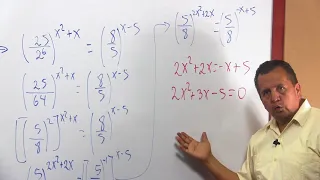 Ecuaciones exponenciales de bases iguales