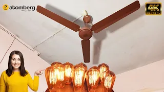 Atomberg Efficio BLDC Ceiling Fan Durability Test | Falling on Edison Bulbs